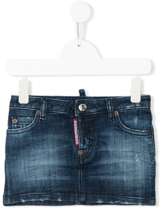 Dsquared2 Kids джинсовая юбка низкой посадки