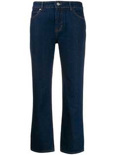 Victoria Victoria Beckham укороченные расклешенные джинсы с завышенной талией