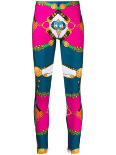 Versace легинсы Rodeo с принтом Barocco