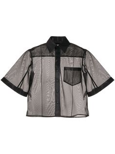 Toga полупрозрачная рубашка с расклешенными рукавами