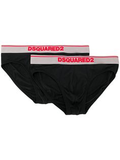 Dsquared2 комплект из двух трусов-брифов с логотипом