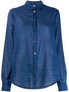 Forte Forte прозрачная рубашка с жатым эффектом