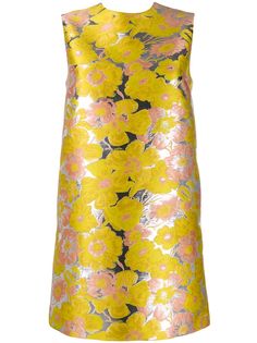 MSGM платье-трапеция с жаккардовым цветочным узором