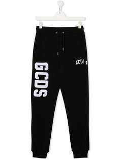 Gcds Kids спортивные брюки с вышитым логотипом