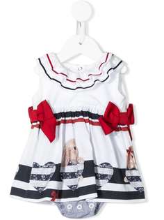 Lapin House платье с бантом и оборками