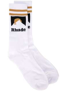 Rhude носки Mountain с логотипом