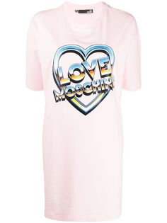 Love Moschino платье-футболка с короткими рукавами и логотипом