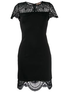 TWINSET платье с кружевными вставками