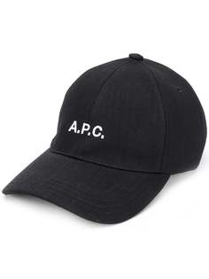 A.P.C. кепка с вышитым логотипом