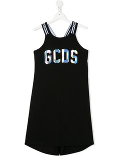 Gcds Kids платье без рукавов с логотипом