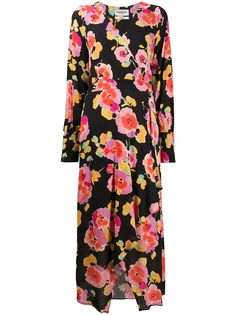 Essentiel Antwerp платье с запахом и цветочным принтом