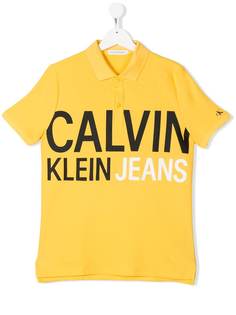 Calvin Klein Kids рубашка-поло с логотипом