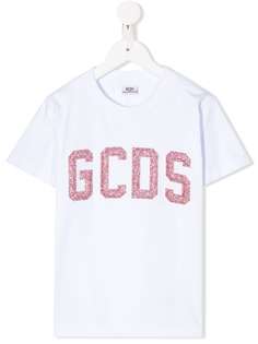 Gcds Kids платье-футболка с логотипом и блестками