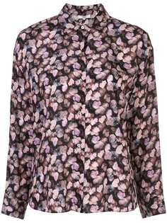 Vince рубашка с цветочным принтом