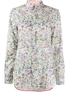 Paul Smith приталенная рубашка с цветочным принтом