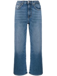 7 For All Mankind укороченные джинсы прямого кроя