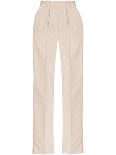 GmbH жаккардовые брюки прямого кроя