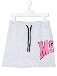 Msgm Kids юбка с принтом