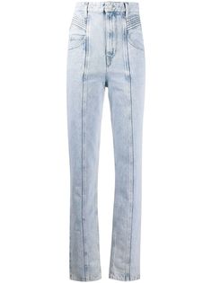 Isabel Marant Étoile джинсы с завышенной талией и складками