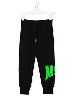 Msgm Kids спортивные брюки с принтом
