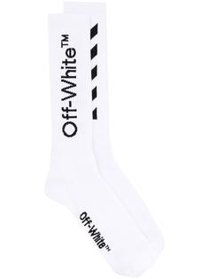 Off-White носки с принтом