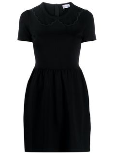 RED Valentino платье с прозрачной вставкой