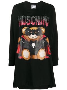 Moschino платье-футболка с принтом