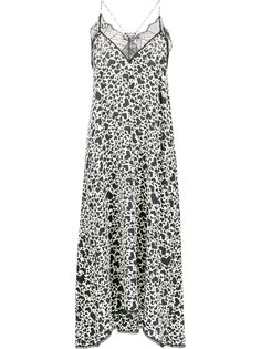 Zadig&Voltaire платье миди с принтом Heart