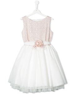 Mimilù платье с тюлевой юбкой и цветочным декором