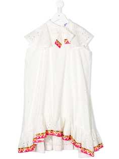 Stella Jean Kids платье с английской вышивкой