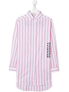 Msgm Kids платье-рубашка в полоску