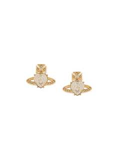 Vivienne Westwood серьги-гвоздики Orb с кристаллами