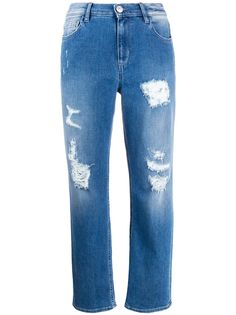 Twin-Set джинсы бойфренды с прорезями