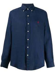 Polo Ralph Lauren рубашка узкого кроя с вышитым логотипом