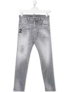 Dsquared2 Kids джинсы с эффектом потертости