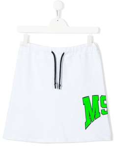 Msgm Kids спортивная юбка с логотипом