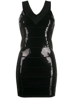 Twin-Set платье с V-образным вырезом и пайетками