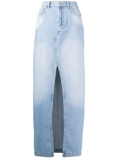 Twin-Set джинсовая юбка макси