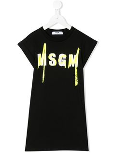 Msgm Kids платье-футболка с логотипом