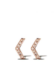 Astley Clarke серьги-гвоздики с бриллиантами Varro Honeycomb