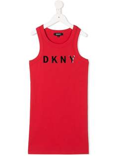 Dkny Kids платье миди с логотипом