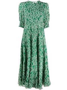 Rixo ярусное платье Kristen Tree Roots с принтом