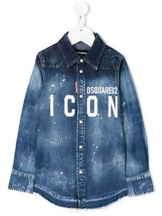 Dsquared2 Kids джинсовая рубашка