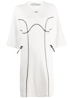 Off-White платье-футболка Coulisse