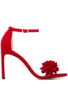 Stuart Weitzman сандалии с цветочной аппликацией