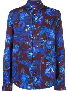 Paul Smith рубашка с цветочным принтом