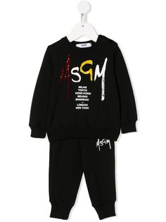 Msgm Kids спортивный костюм с логотипом