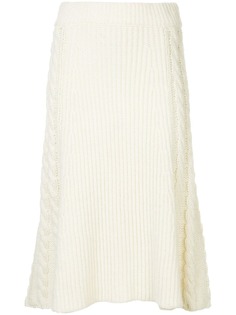 Muller Of Yoshiokubo flared knitted midi skirt