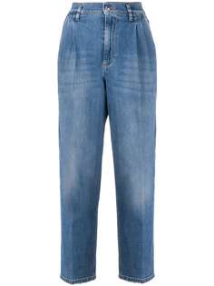 RedValentino укороченные джинсы с завышенной талией