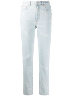 Fiorucci джинсы с завышенной талией и логотипом